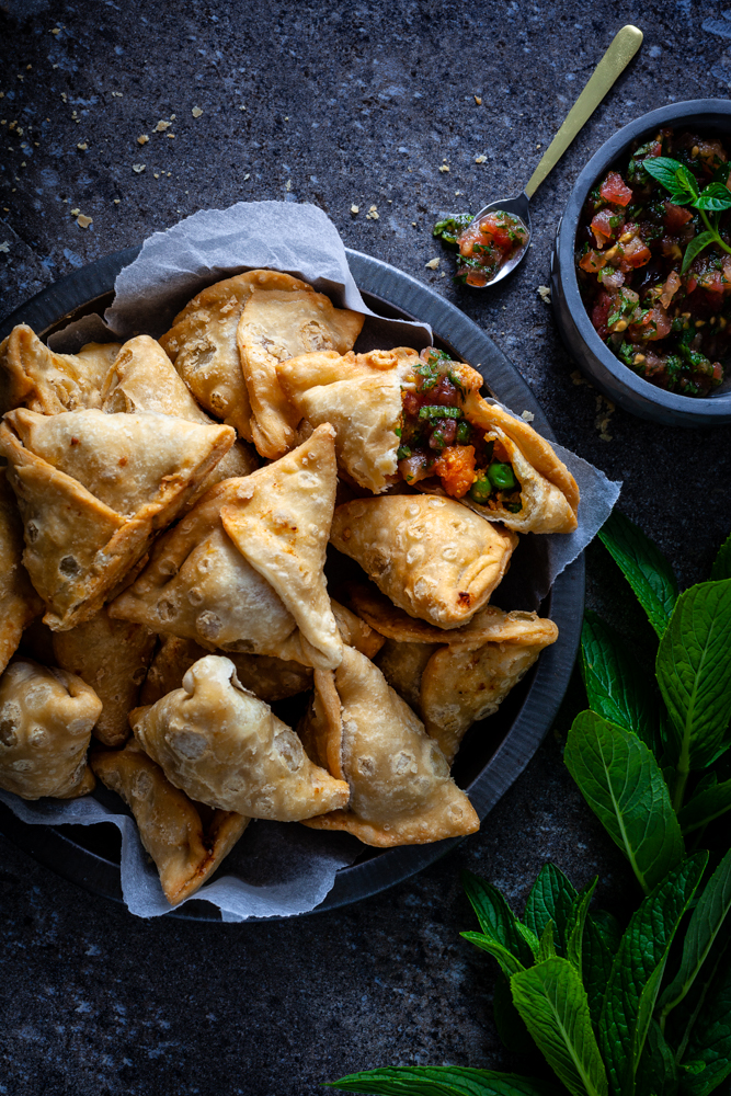 Kumara Pea Samosas